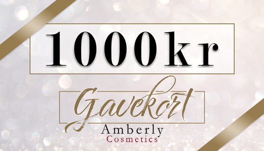 Amberly Cosmetics Gavekort kr 1 000,- (elektronisk)